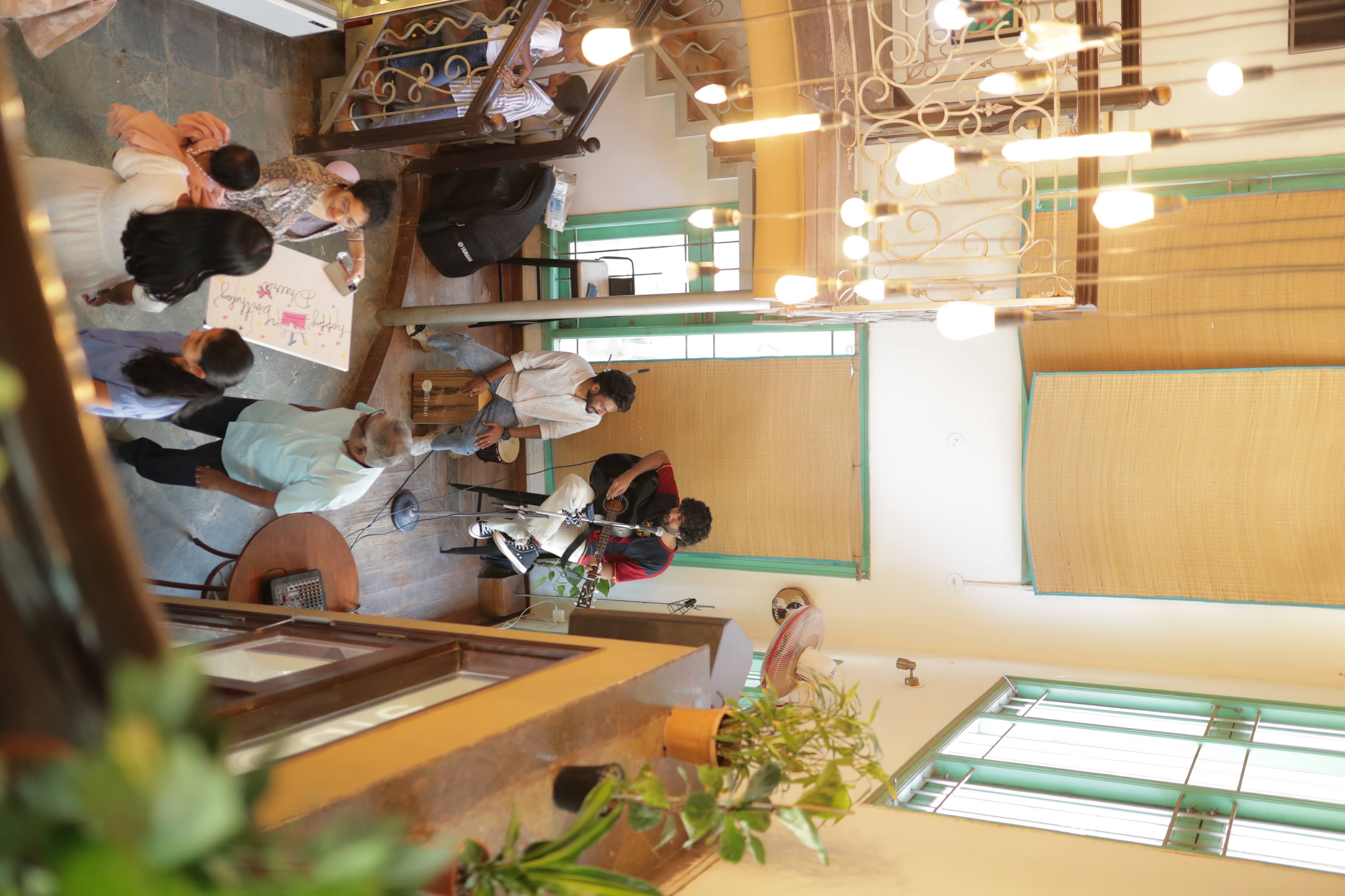 Interior space at Mighty Paws Cafe