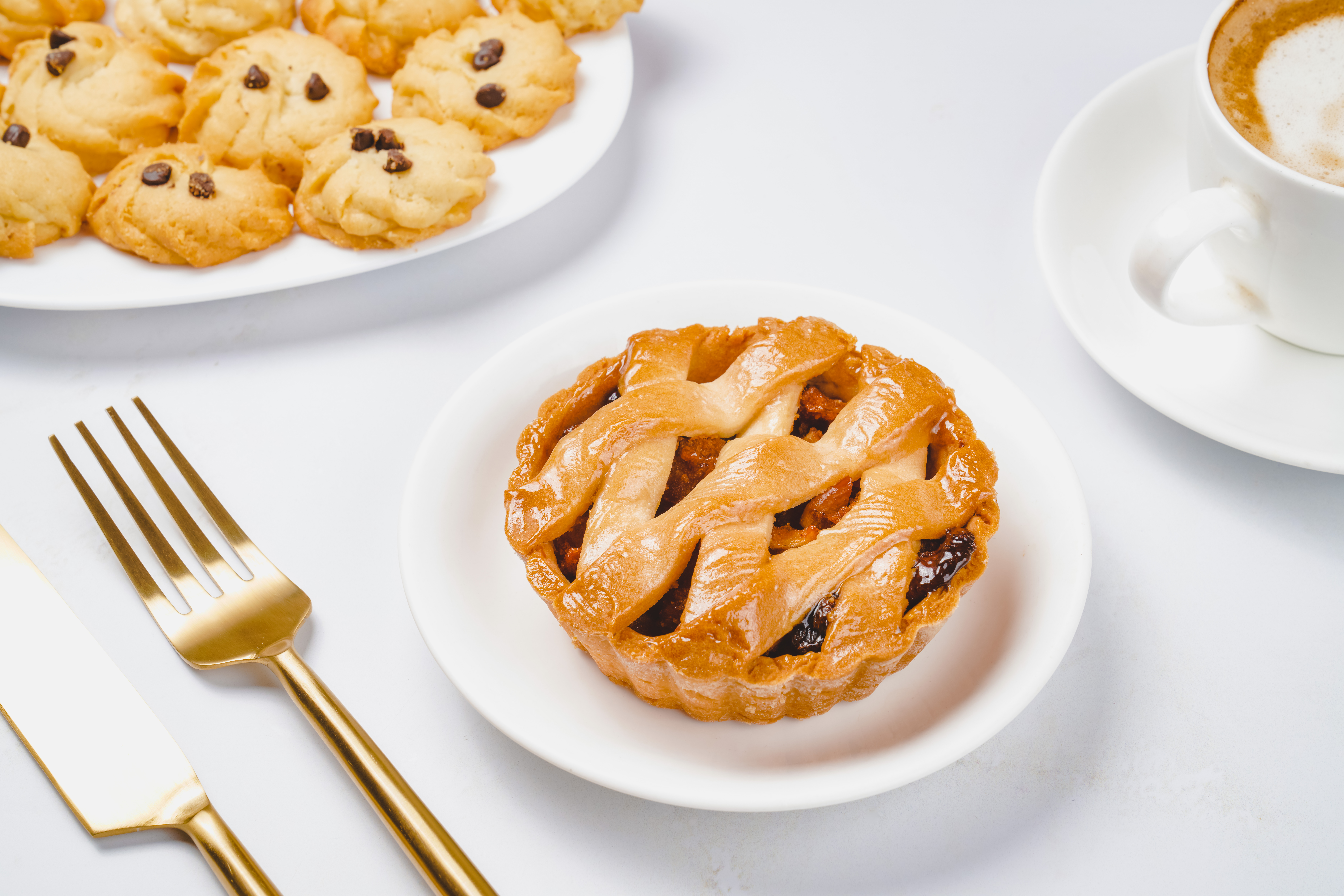 Fresh pastry, cookies and coffee at Mighty Paws Cafe